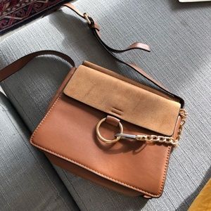 Faye Shoulder Bag in Cognac